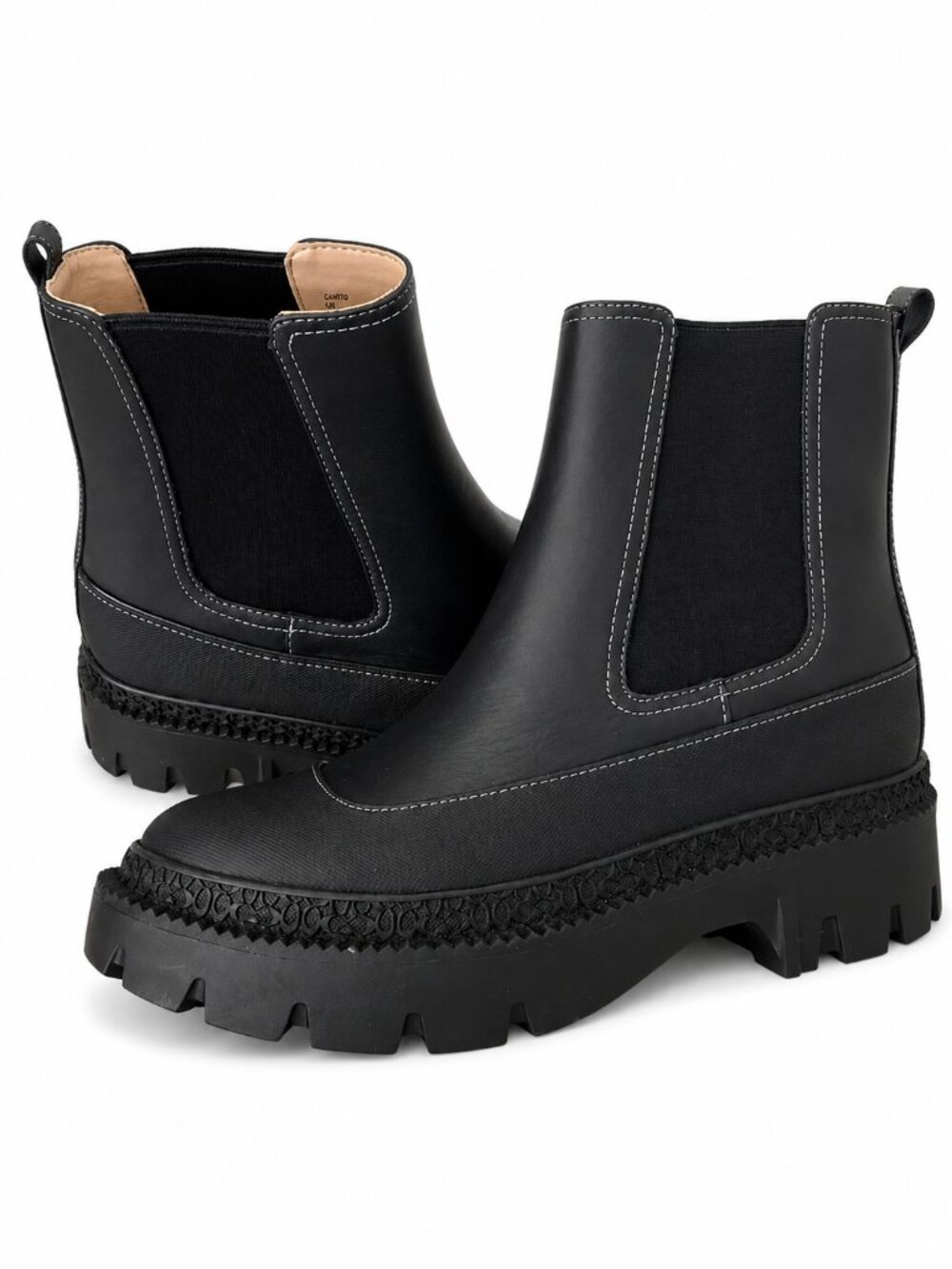 Coach Black Chelsea Lug Sole Ankle Boots | Platform Boots | Women's Size 8.5